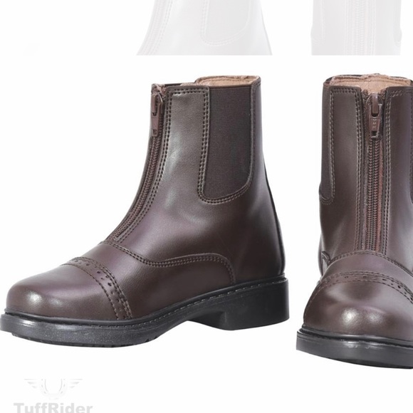 EUC Tuffrider Girls Paddock Boots Size 11 - Picture 4 of 9